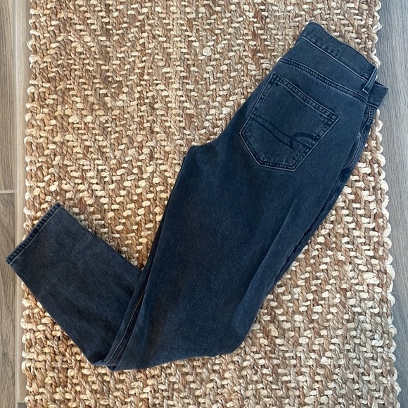 American eagle mom jeans black faded size 2 - Picture 10 of 10